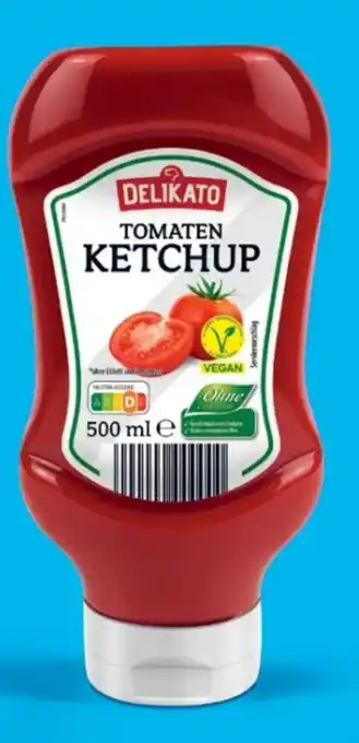 Aldi Süd Delikato Tomaten Ketchup vegan Angebot