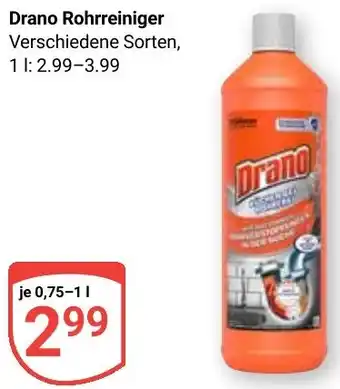 Globus Drano Rohrreiniger Angebot