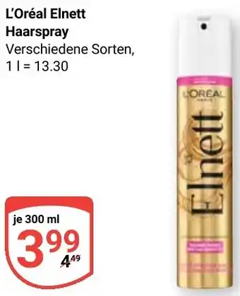 Globus L'Oréal Elnett Haarspray Angebot