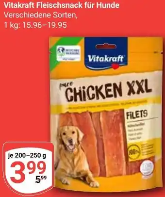 Globus Vitakraft Fleischsnack für Hunde Angebot