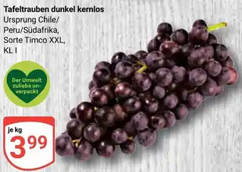 Globus Tafeltrauben dunkel kernlos Angebot