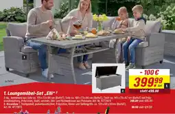 toom Baumarkt 1. Loungemöbel-Set „,Elli" Angebot