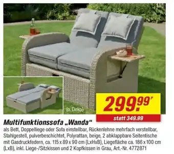 toom Baumarkt Multifunktionssofa „,Wanda" Angebot
