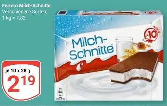 Globus Ferrero Milch-Schnitte Angebot