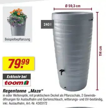 toom Baumarkt Regentonne ,,Maze' Angebot