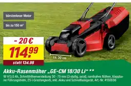 toom Baumarkt Einhell Akku-Rasenmäher..GE-CM 18/30 Li" Angebot