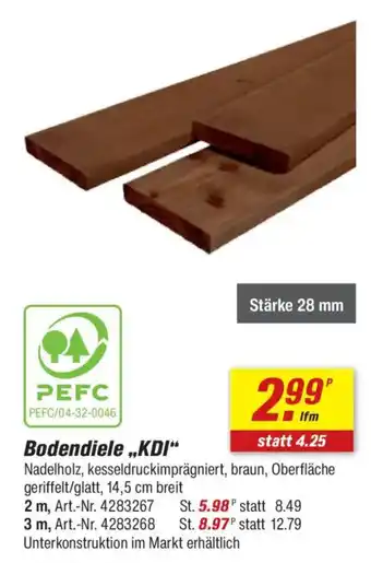 toom Baumarkt Bodendiele ,,KDI" Angebot