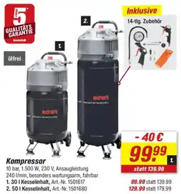toom Baumarkt ROWI Kompressor Angebot