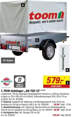 toom Baumarkt STEMA 2. Stützrad Angebot