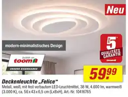 toom Baumarkt Deckenleuchte ,,Felice" Angebot
