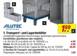 toom Baumarkt ALUTEC MÜNCHEN Einsätze für Transport- und Lagerbehälter Angebot