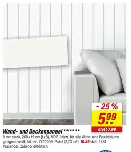 toom Baumarkt Wand- und Deckenpaneel Angebot