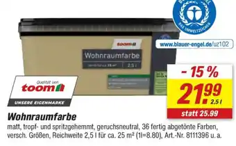 toom Baumarkt Wohnraumfarbe Angebot