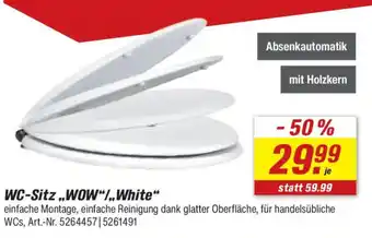 toom Baumarkt WC-Sitz ,,WOW".,,White" Angebot