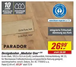 toom Baumarkt PARADOR Designboden,,Modular One" Angebot