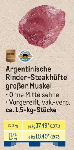 METRO Argentinische Rinder-Steakhüfte großer Muskel Angebot