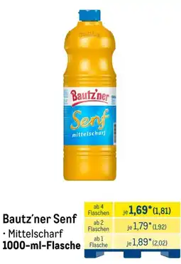 METRO Bautz'ner Senf Angebot