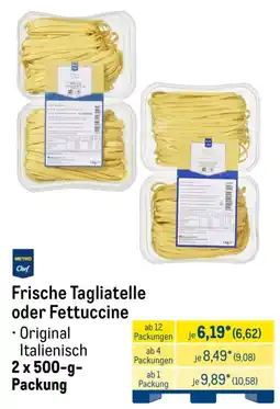 METRO METRO Chef Frische Tagliatelle oder Fettuccine Angebot