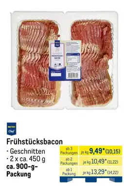 METRO METRO Chef Frühstücksbacon Angebot