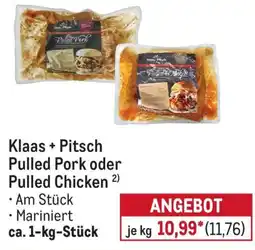 METRO Klaas + Pitsch Pulled Pork oder Pulled Chicken Angebot