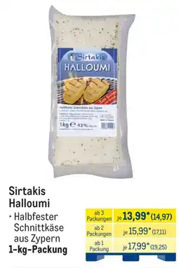 METRO Sirtakis Halloumi Angebot