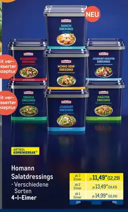 METRO Homann Salatdressings Angebot