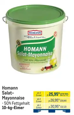 METRO Homann Salat- Mayonnaise Angebot