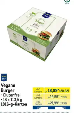 METRO METRO Chef Vegane Burger Angebot