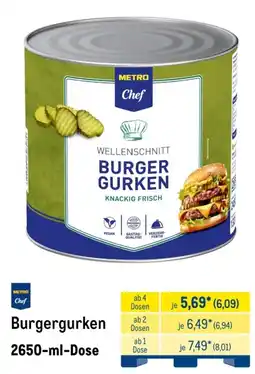 METRO METRO Chef Burgergurken Angebot