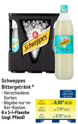 METRO Schweppes Bittergetränk Angebot
