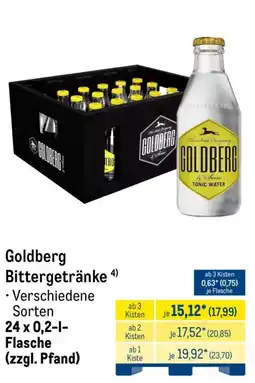 METRO Goldberg Bittergetränke Angebot