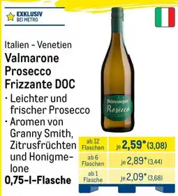 METRO Valmarone Prosecco Frizzante DOC Angebot