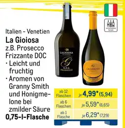 METRO La Gioiosa z.B. Prosecco Frizzante DOC Angebot