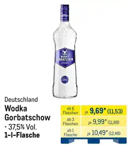 METRO Wodka Gorbatschow Angebot