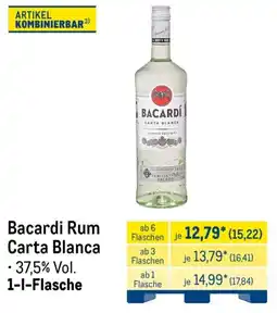METRO Bacardi Rum Carta Blanca Angebot