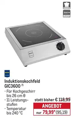 METRO METRO PROFESSIONAL Induktionskochfeld GIC3600 Angebot
