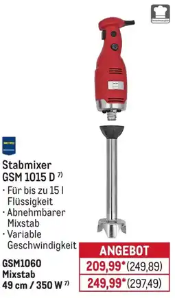 METRO METRO PROFESSIONAL Stabmixer GSM 1015 D Angebot