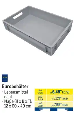 METRO METRO PROFESSIONAL Eurobehälter Angebot