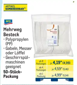 METRO aro Mehrweg Besteck Angebot