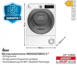METRO HOOVER Wärmepumpentrockner NDEH10A2TSBEXS-S Angebot