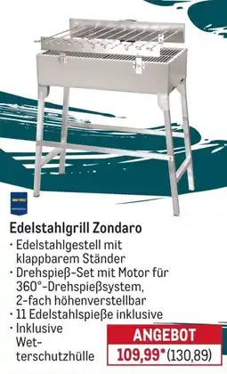 METRO METRO PROFESSIONAL Edelstahlgrill Zondaro Angebot