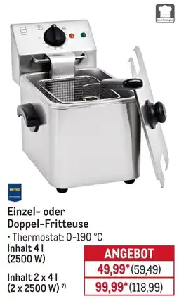 METRO METRO PROFESSIONAL Einzel- oder Doppel-Fritteuse Angebot