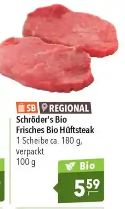 CITTI Markt Schröder's Bio Frisches Bio Hüftsteak Angebot