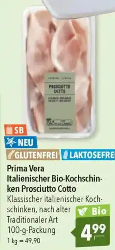 CITTI Markt Prima Vera Italienischer Bio-Kochschinken Prosciutto Cotto Angebot