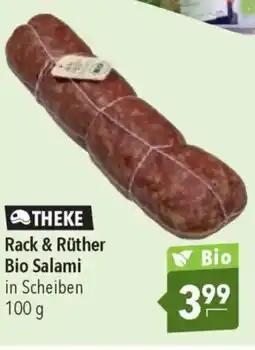 CITTI Markt Rack & Rüther Bio Salami Angebot