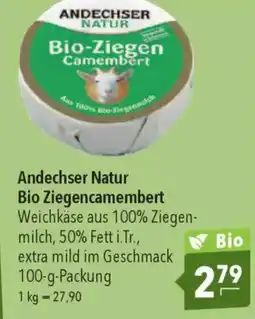 CITTI Markt ANDECHSER NATUR Bio Ziegencamembert Angebot