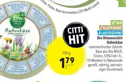 CITTI Markt Bio Wiesenmilch Rahmkäse Angebot