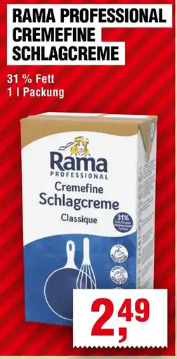 Handelshof Rama professional cremefine schlagcreme Angebot