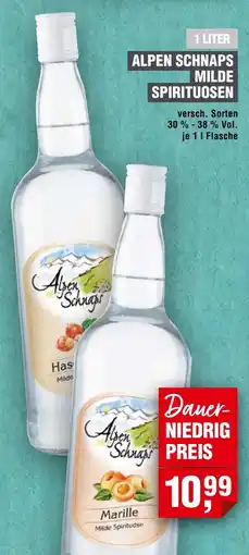 Handelshof Alpen schnaps milde spirituosen Angebot