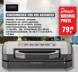 Handelshof Cqso design vakuumierer vrh 490 advanced Angebot